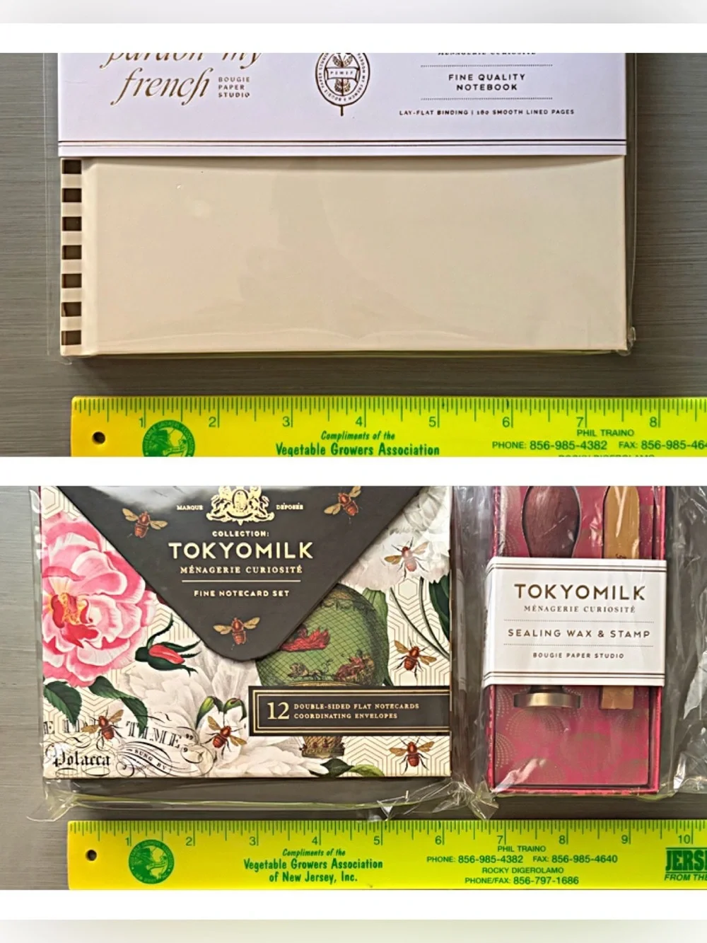 PARDON MY FRENCH X TOKYOMILK Limited Edition Margot Elena Notecards Notebook Wax